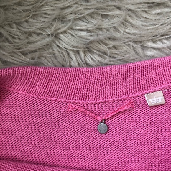 Anthro Knitted & Knotted Pink Balloon Sleeve Knit - Picture 4 of 5